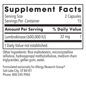 Lumbrokinase Circulatory System Support