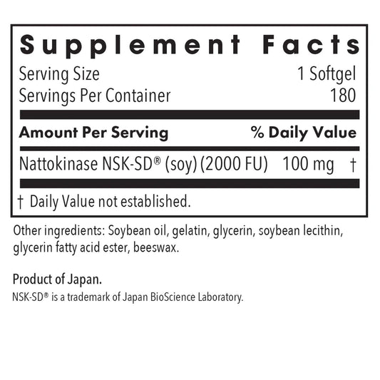 Nattokinase 100 mg