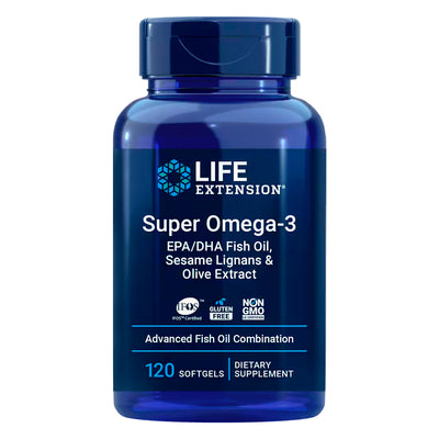 Super Omega-3 EPA/DHA Fish Oil, Sesame Lignans & Olive Extract